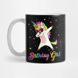 Unicorn Birthday Girl Dabbing Unicorn Birthday Princess Dab Mug